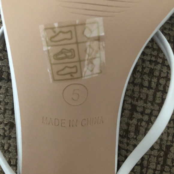 Nasty Gal Mule be back Strappy Block Heeled Mule White Size 7 - Picture 5 of 9